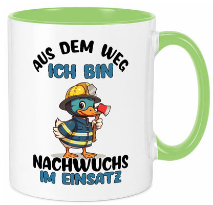 THW nachwuchs | Technische Hilfe Hilfswerk aus dem weg Geschenkidee Humor Tasse