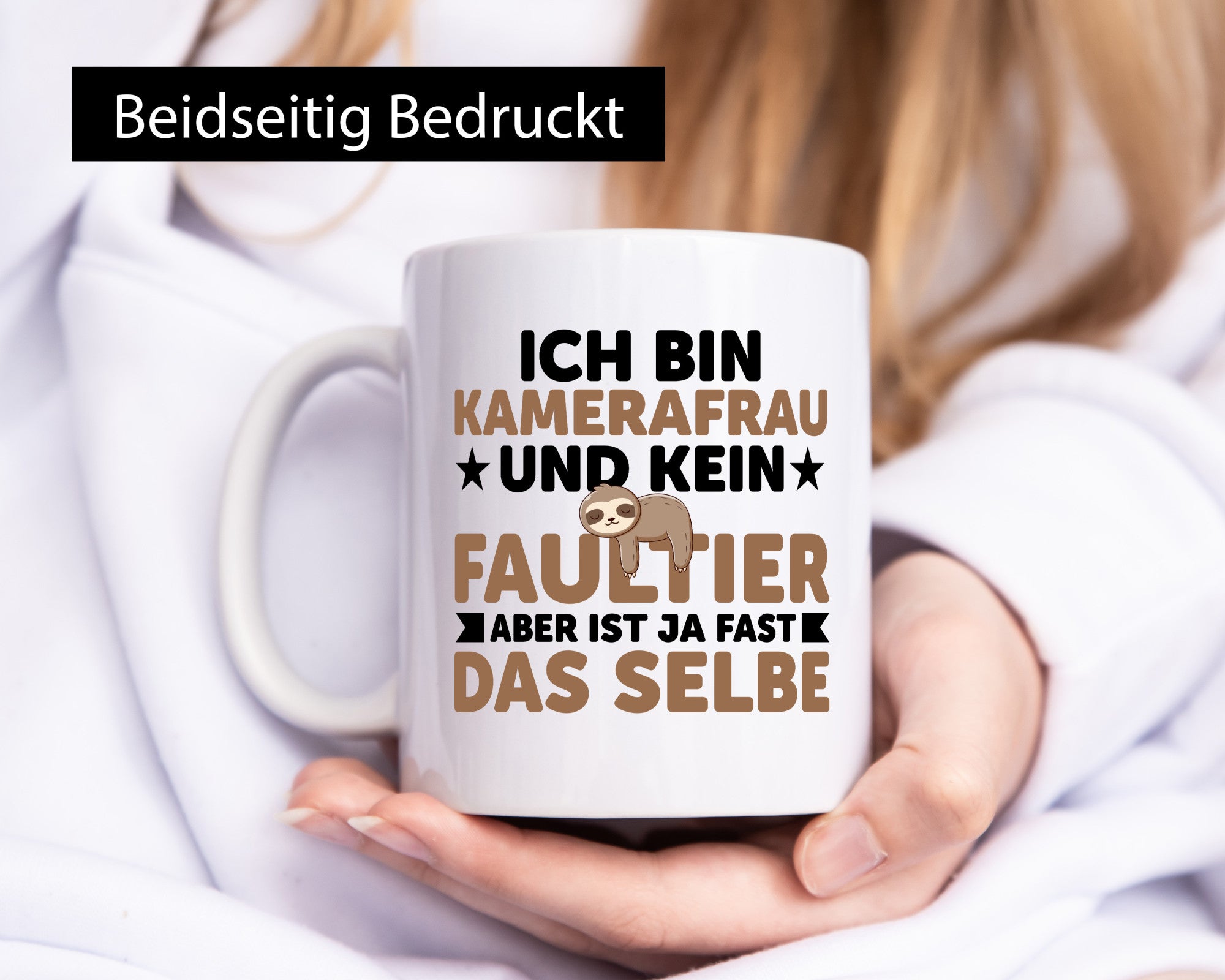 Ich bin kein Faultier: Kamerafrau | Kamera v2 Geschenk Tierliebhaber Humor