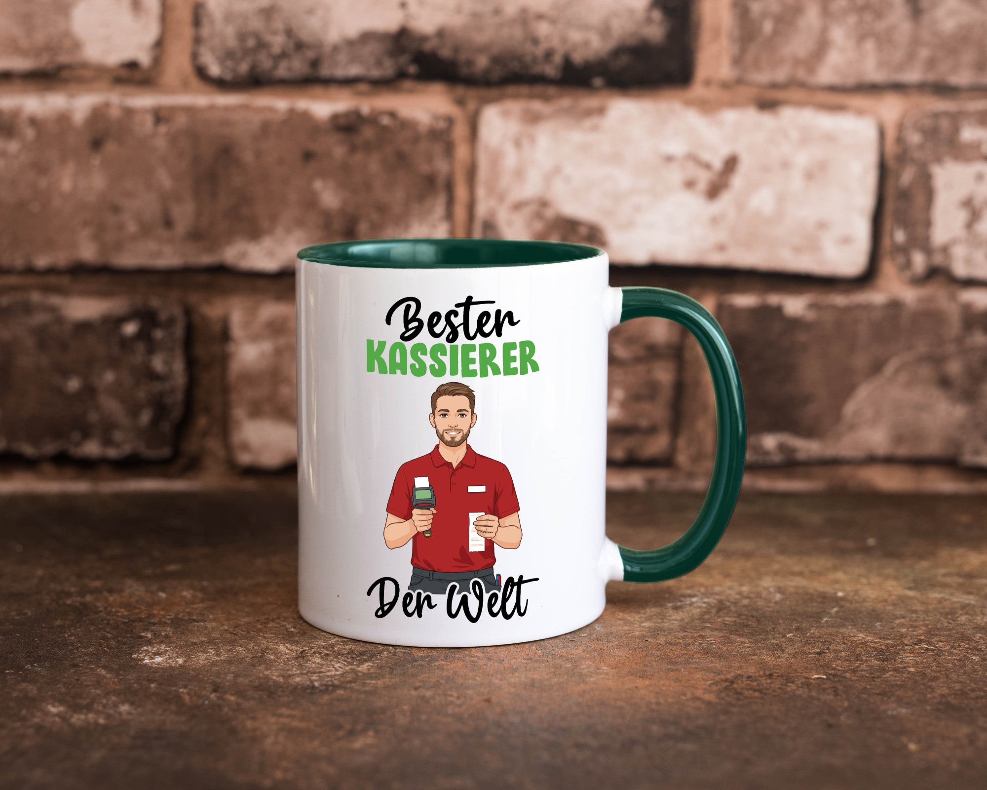 Bester Kassierer v2 Geschenkidee Humor Tasse