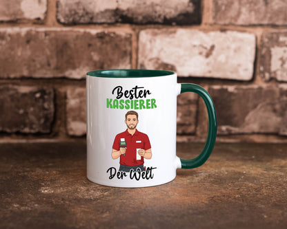 Bester Kassierer v2 Geschenkidee Humor Tasse