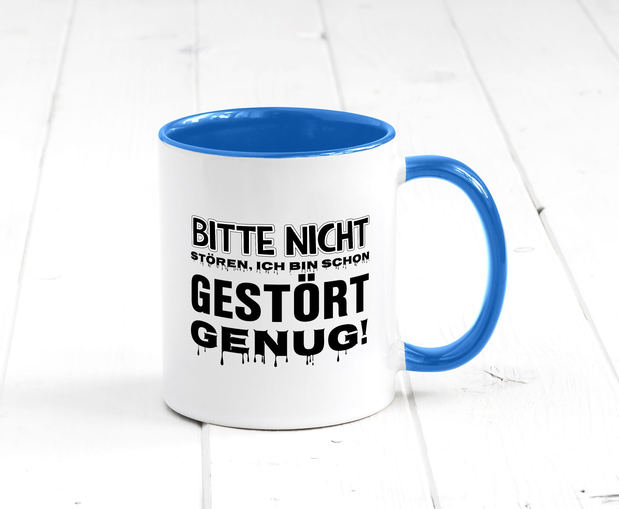 Ich bin schon gestört lustiger Spruch Geschenk Humor Geschenkidee Tasse