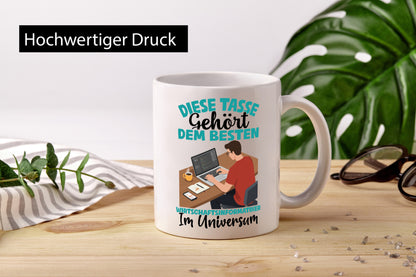 Im Universum: Wirtschaftsinformatiker | Informatik Humor Geschenkidee Tasse