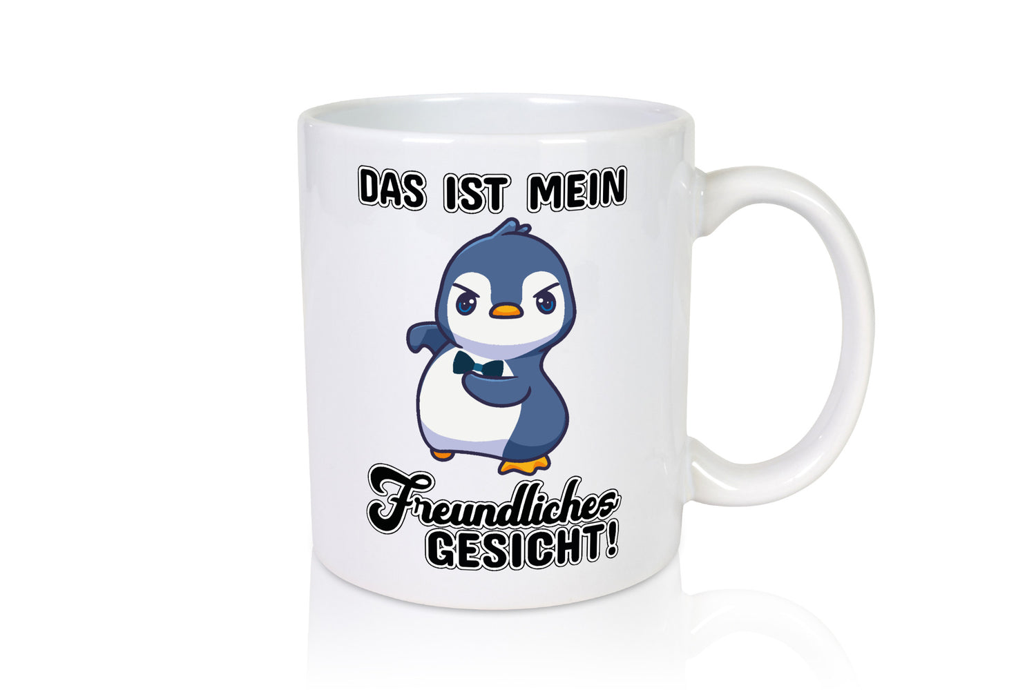 Freundliches Gesicht Geschenkidee Humor Tasse