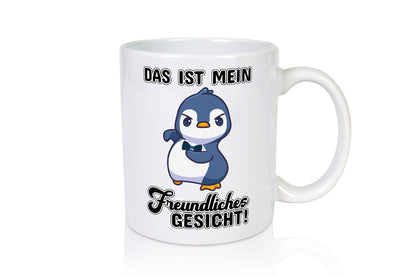 Freundliches Gesicht Geschenkidee Humor Tasse