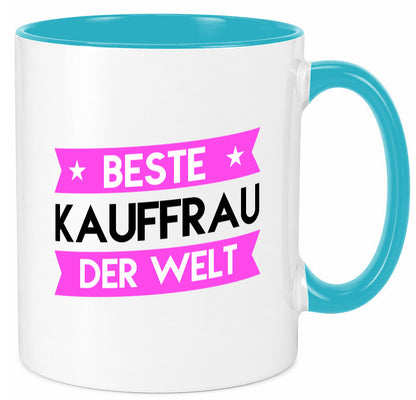 Beste Kauffrau | Kauffrauen Geschenkidee Humor Tasse