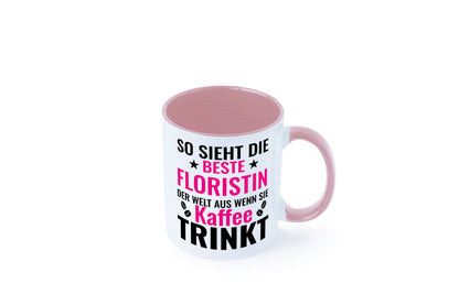 Kaffee trinkt: Floristin | Blumen Verkäuferin lustiger Spruch Geschenk Humor
