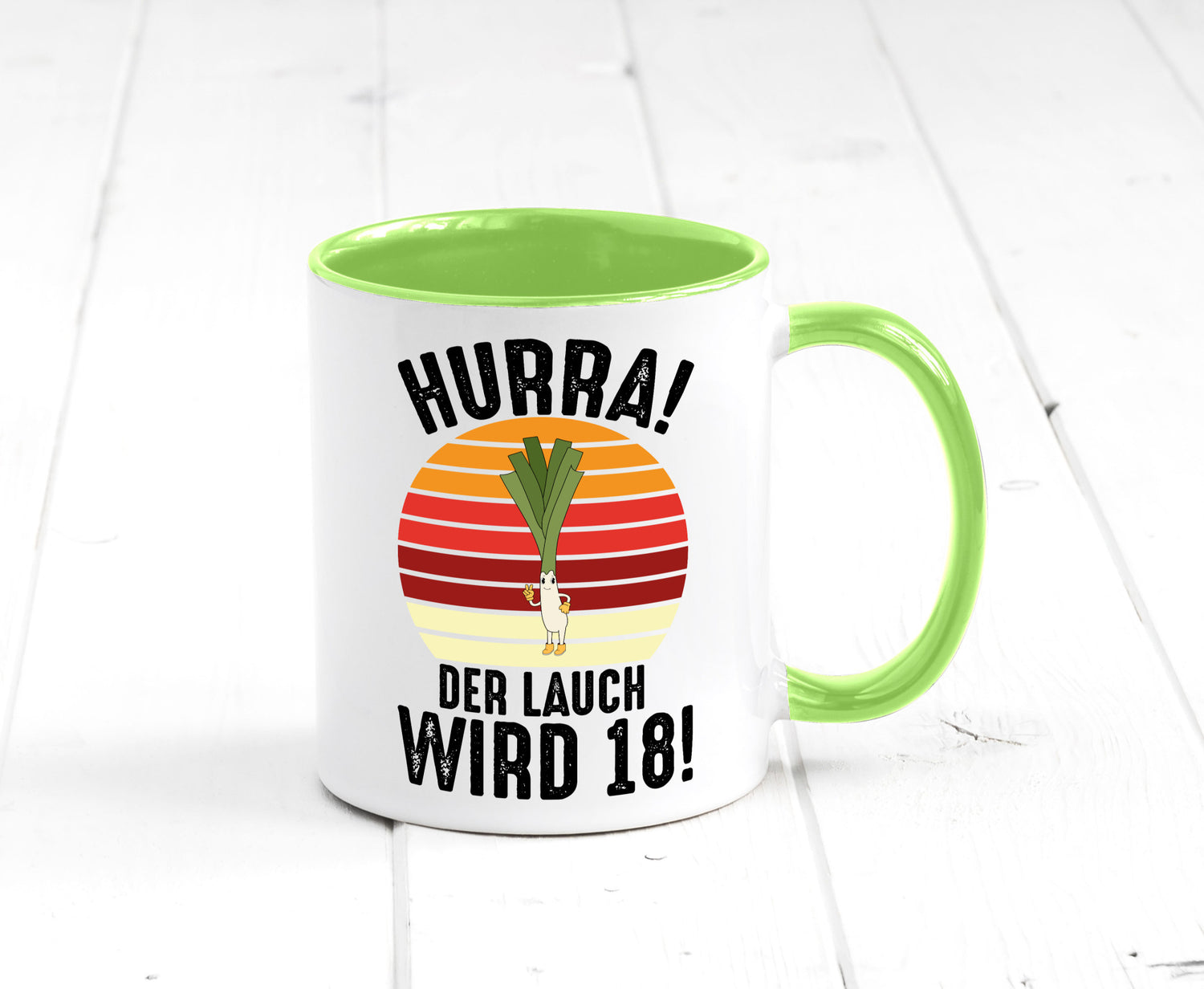 Hurra der lauch wird 18 | 18. Geburtstag Ehrentag lustiger Spruch Geschenk