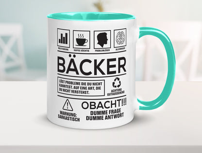 Achtung Probleme Bäcker | Bäckerei Backen Konditor Geschenk Humor Geschenkidee