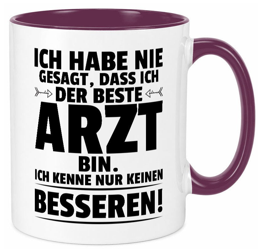 Der Beste Arzt | Medizin Doktor Facharzt lustig Humor Geschenkidee Geschenk Tasse