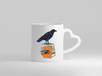Rabe Motiv | Bücherwurm Tasse Bücher lesen lustig Humor Geschenkidee Geschenk