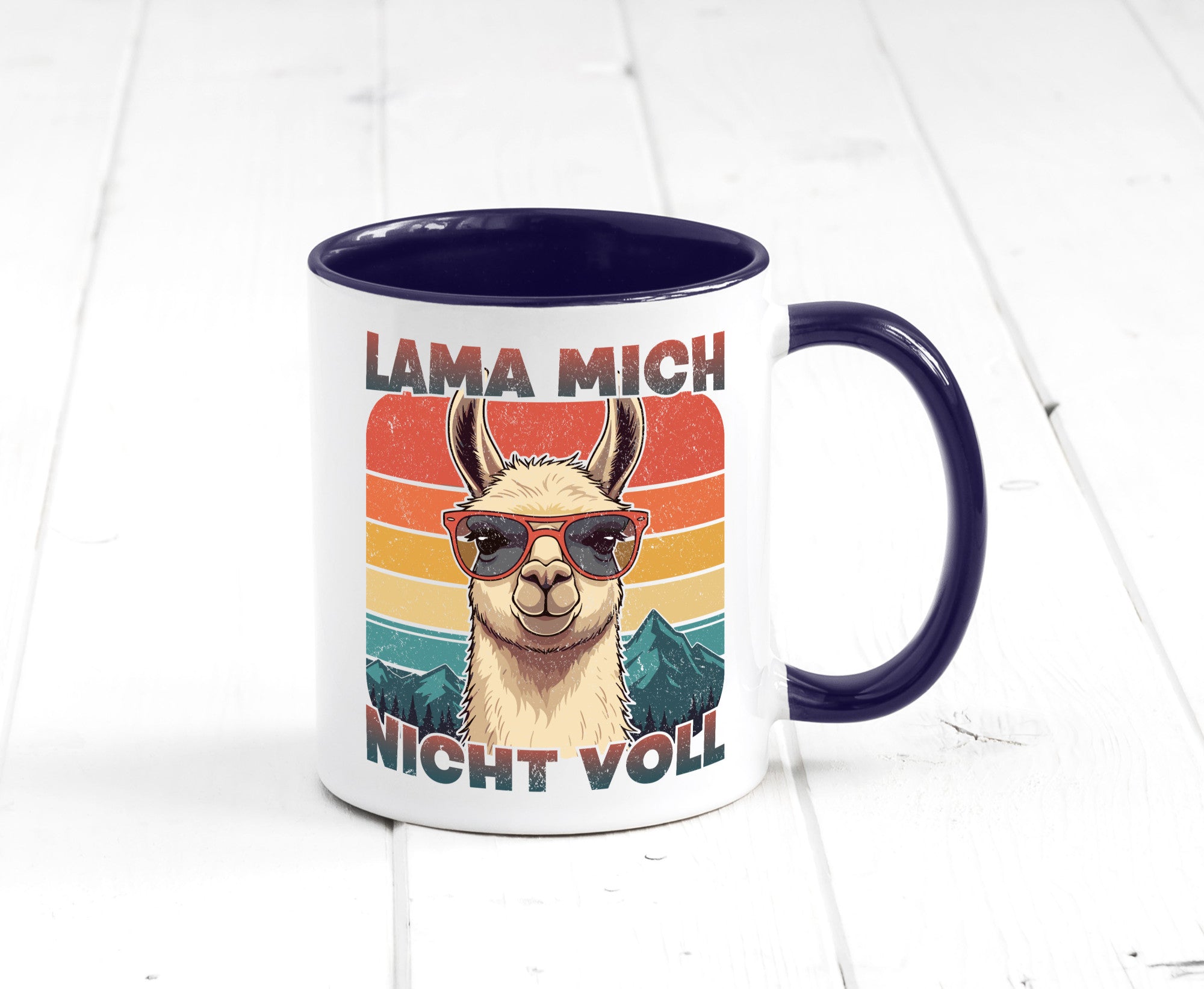 Lama mich nicht voll | Alpaka Kamel Retro lustig Humor Geschenkidee Geschenk