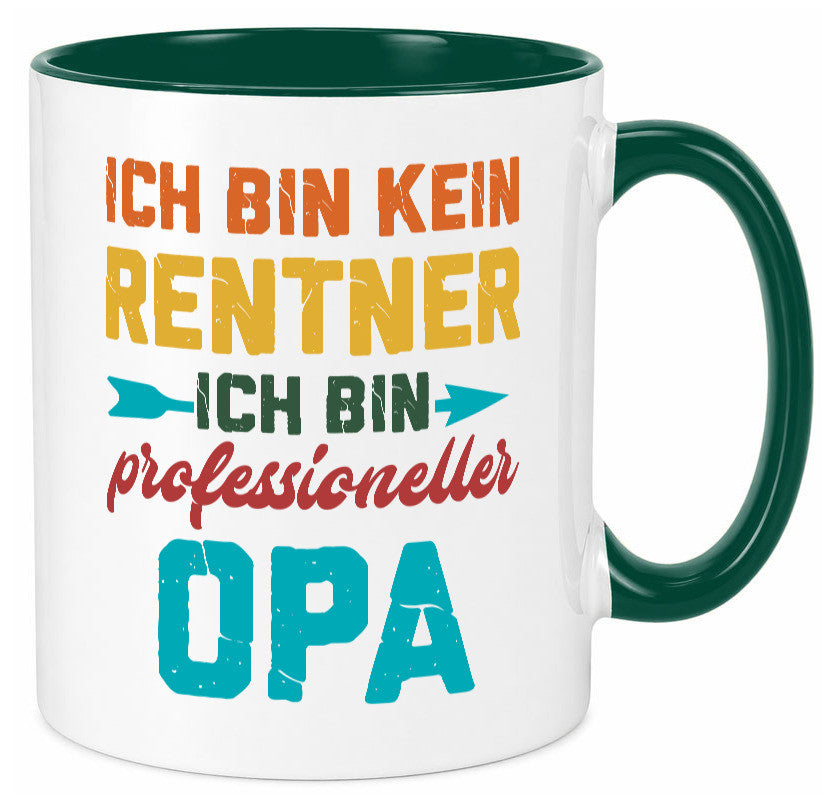 Ich bin Professioneller Opa | Rentner Großvater Geschenkidee Familie Humor Tasse