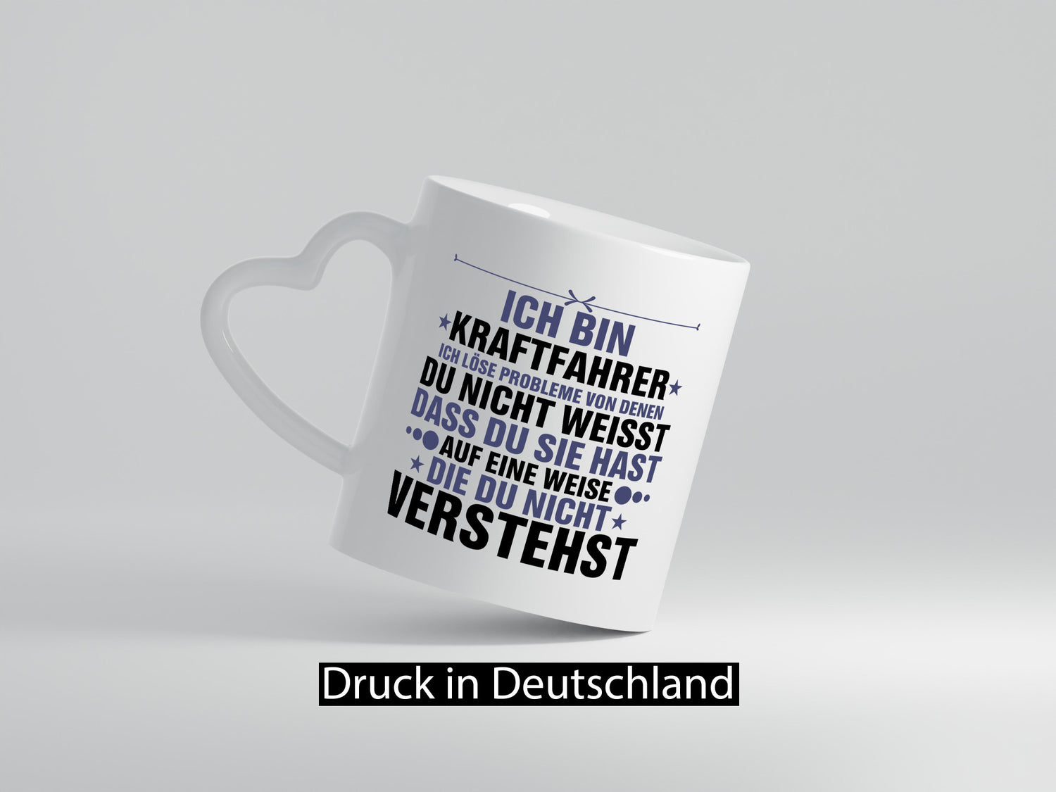 Löse Probleme: Kraftfahrer | Lastwagen LKW Fahrer v2 Geschenkidee Humor Tasse