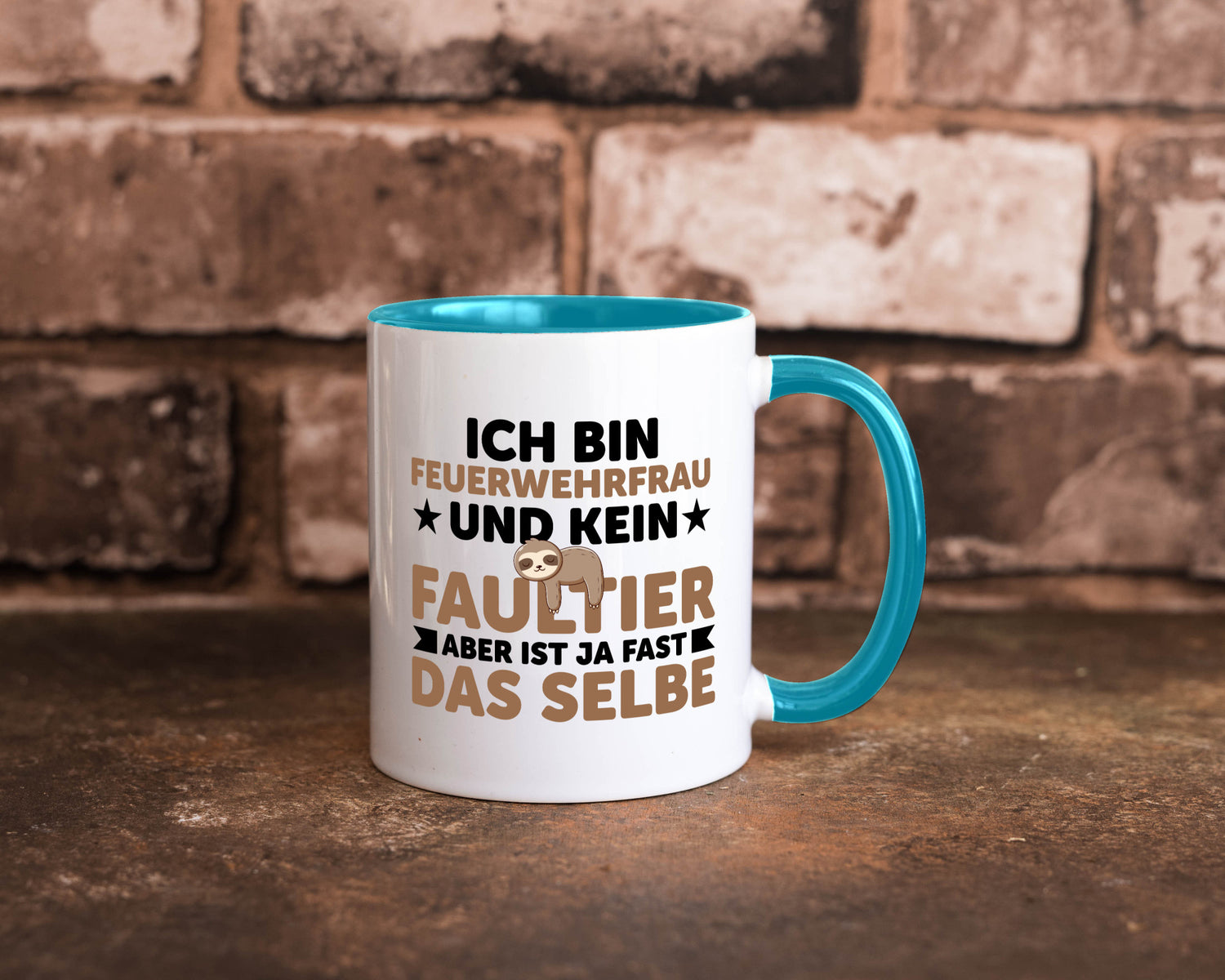 Ich bin kein Faultier: Feuerwehrfrau | Feuerwehr lustiger Spruch Geschenk