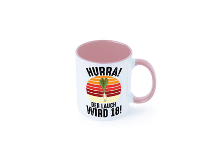 Hurra der lauch wird 18 | 18. Geburtstag Ehrentag lustiger Spruch Geschenk