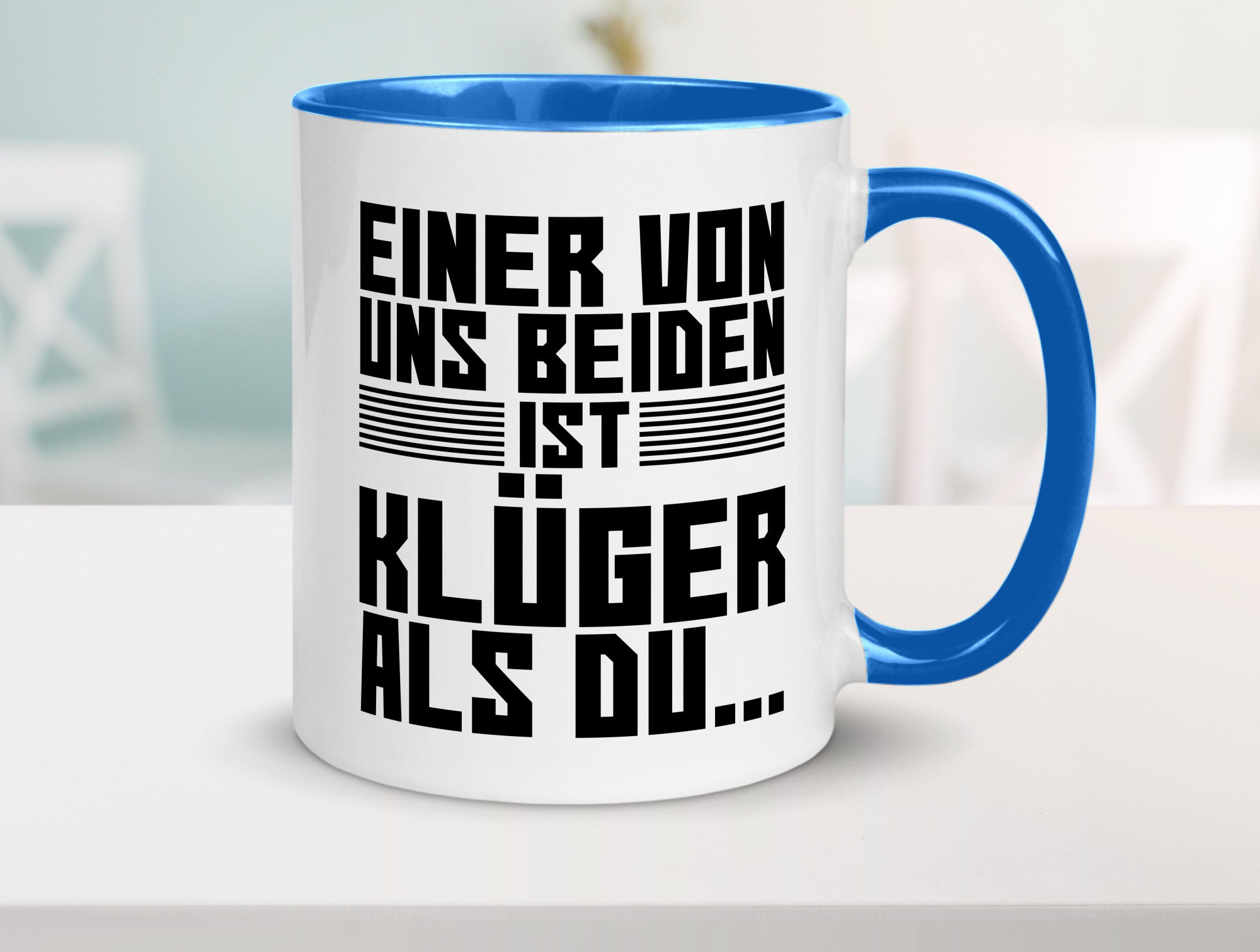 Einer von uns beiden ist klüger als du | Intelligenz Witz lustiger Spruch