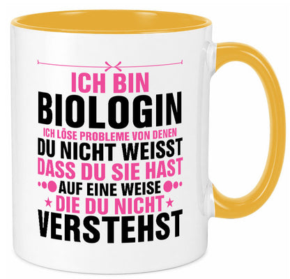 Löse Probleme: Biologin | Biologie Naturforscherin lustig Humor Geschenkidee