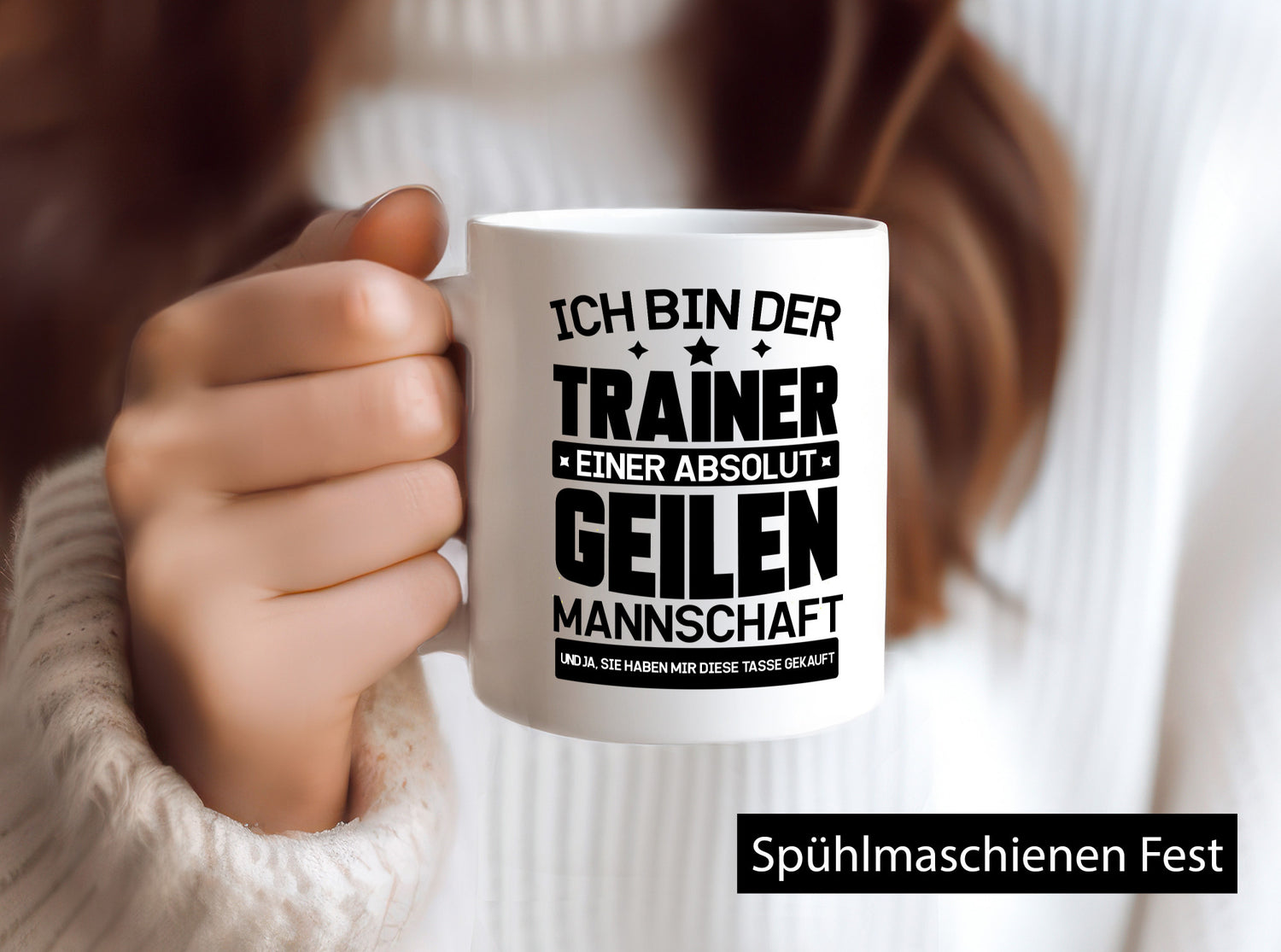 Ich bin Trainer lustiger Spruch Geschenk Humor Geschenkidee Tasse
