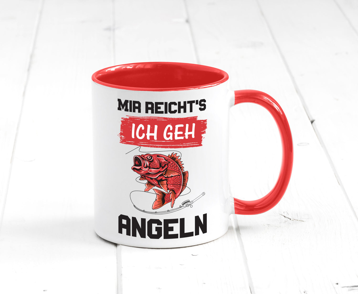 Ich geh angeln | Angler Tasse Fisch Fischer Humor lustig Geschenkidee Geschenk