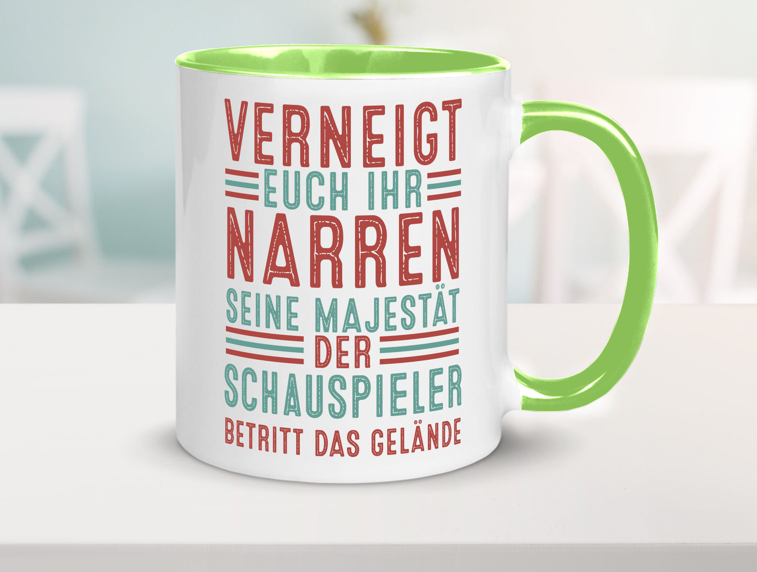Verneigt euch: Schauspieler | Theater lustig Humor Geschenkidee Geschenk Tasse