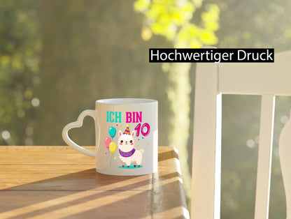 10. Geburtstag | 10 Jahre Lama Alpaka lustig Geschenkidee Geschenk Tasse
