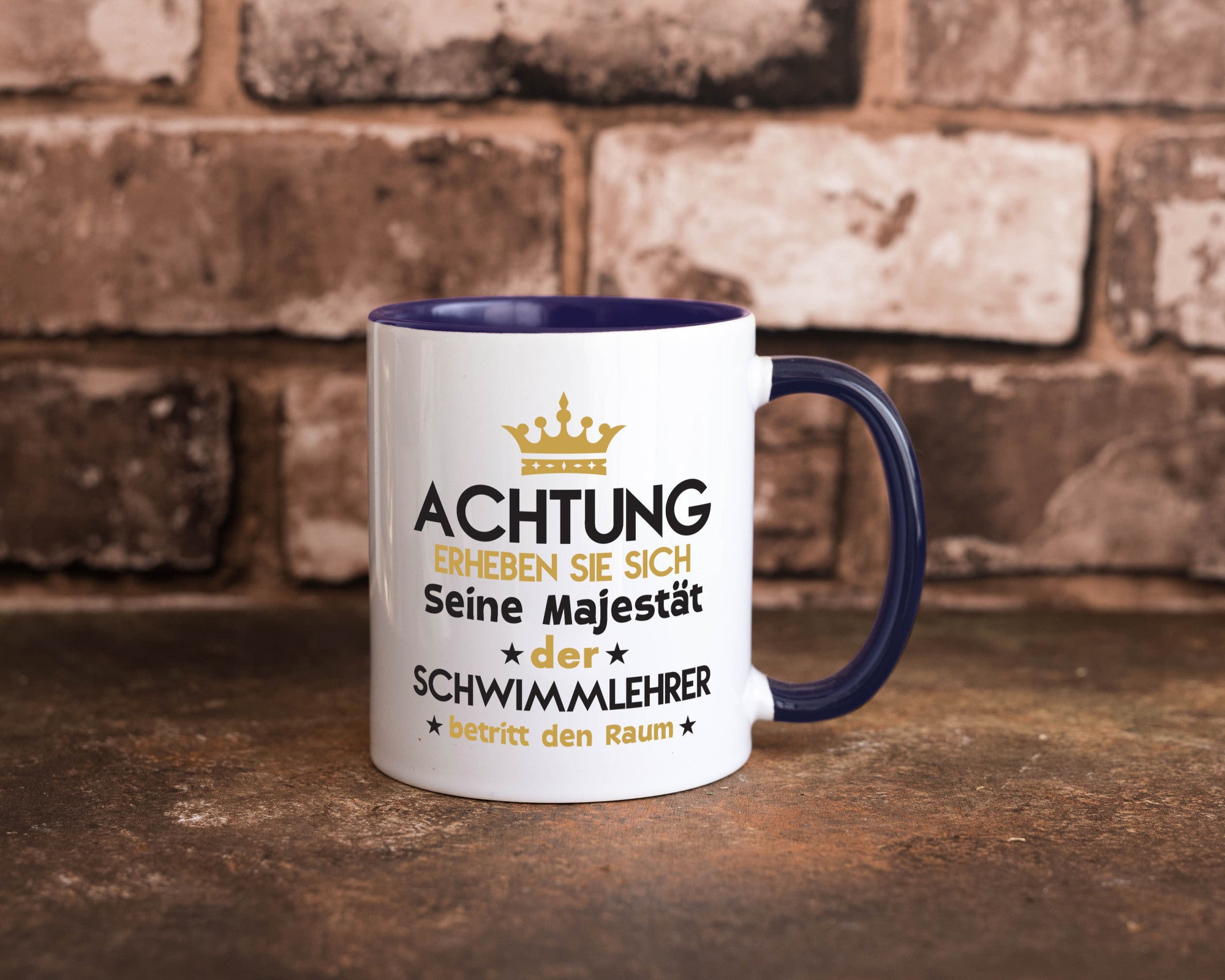 Seine Majestät Schwimmlehrer | Lehrer Schüler schwimmen Geschenkidee Humor Tasse
