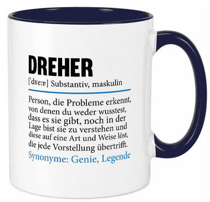 Dreher Humor | Fräser Zerspannungsmechaniker Geschenkidee Tasse