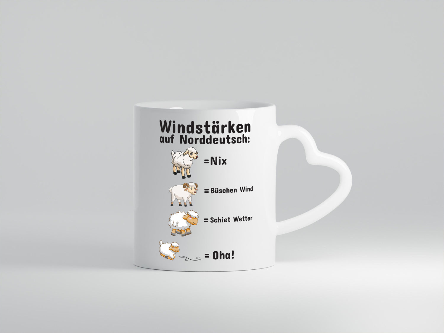 Windstärken auf Norddeutsch | Norddeutschland Tasse Humor Geschenkidee