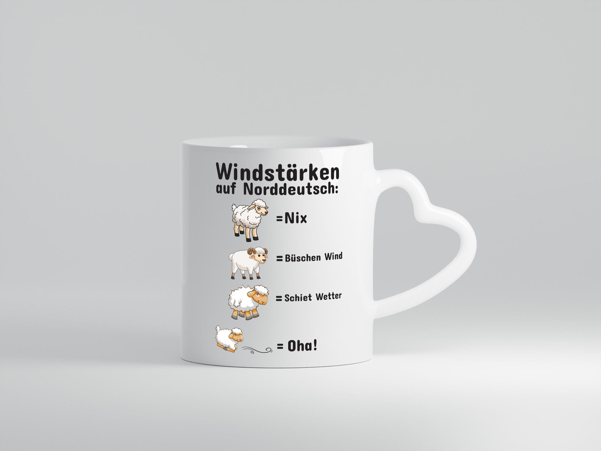 Windstärken auf Norddeutsch | Norddeutschland Tasse Humor Geschenkidee