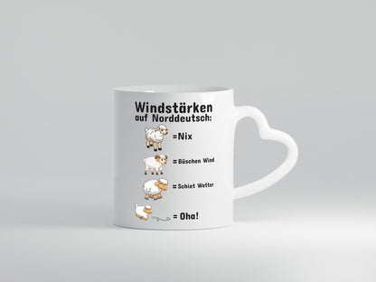 Windstärken auf Norddeutsch | Norddeutschland Tasse Humor Geschenkidee