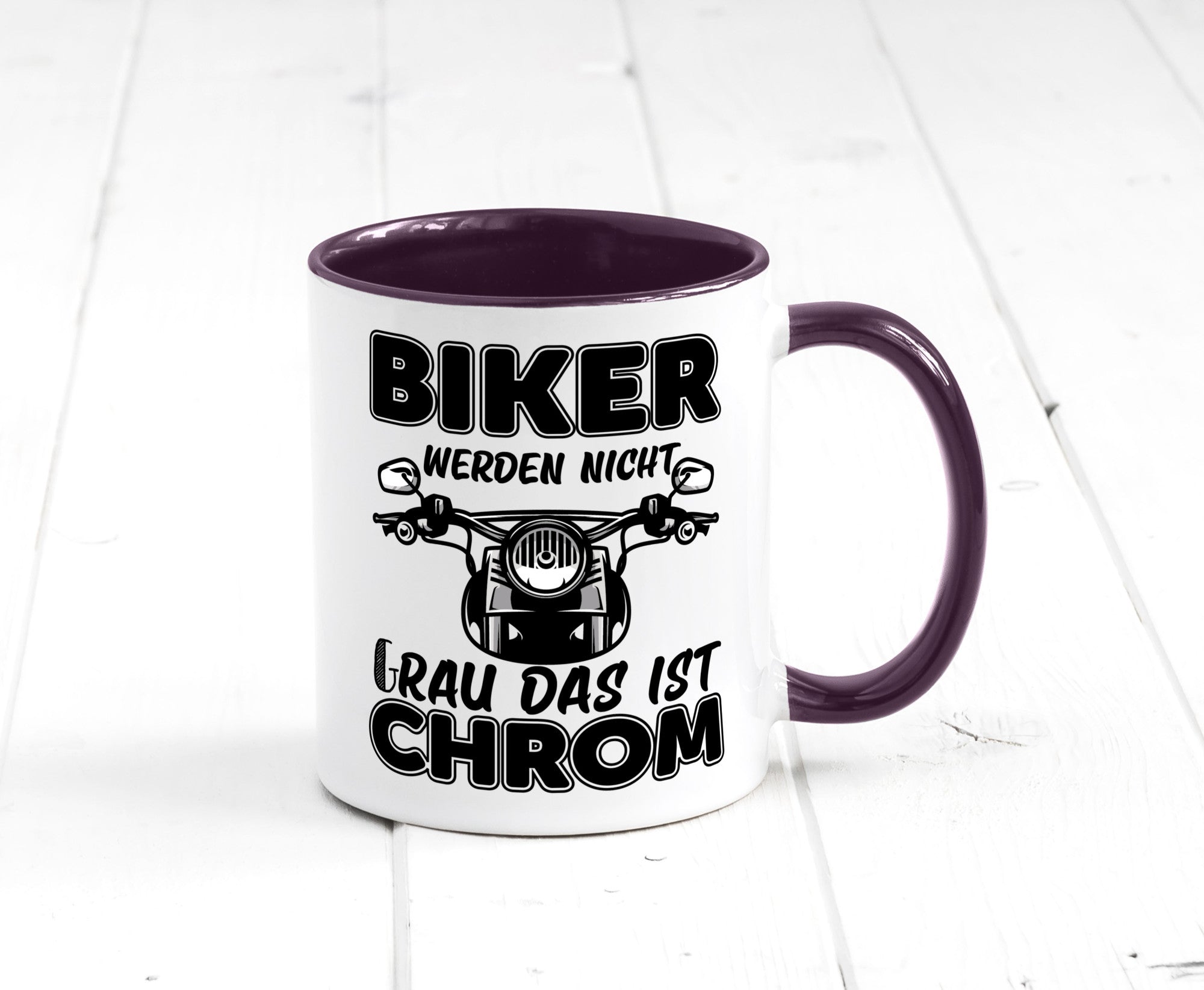Biker werden nicht grau | Motorrradfahrer Tasse Humor Geschenkidee