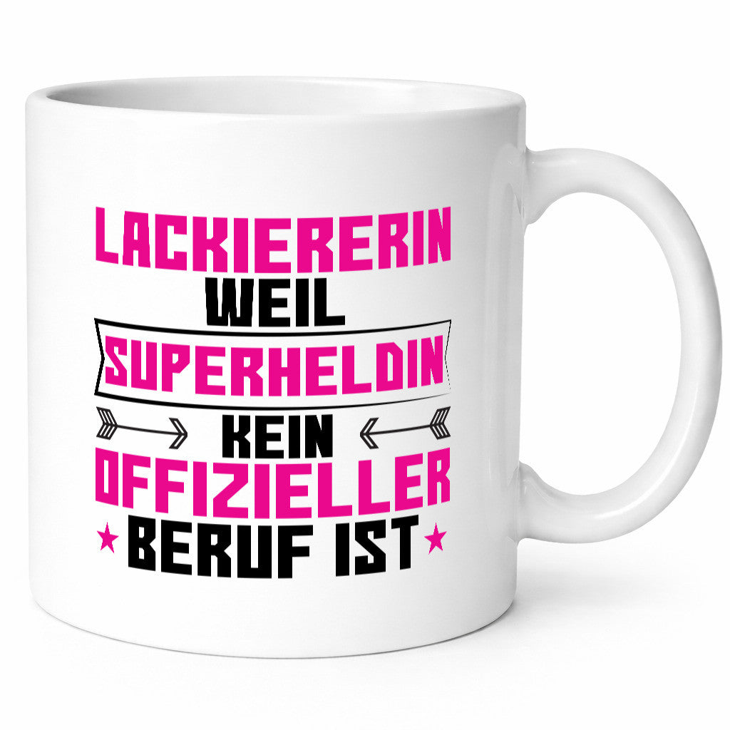 Superheldin Lackiererin | lackieren Geschenkidee Humor Tasse