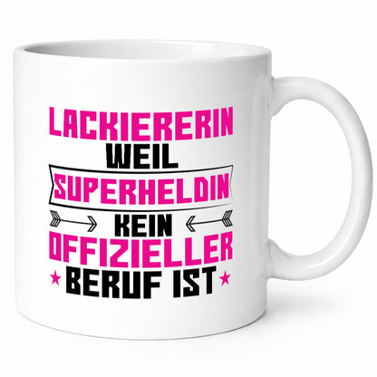 Superheldin Lackiererin | lackieren Geschenkidee Humor Tasse