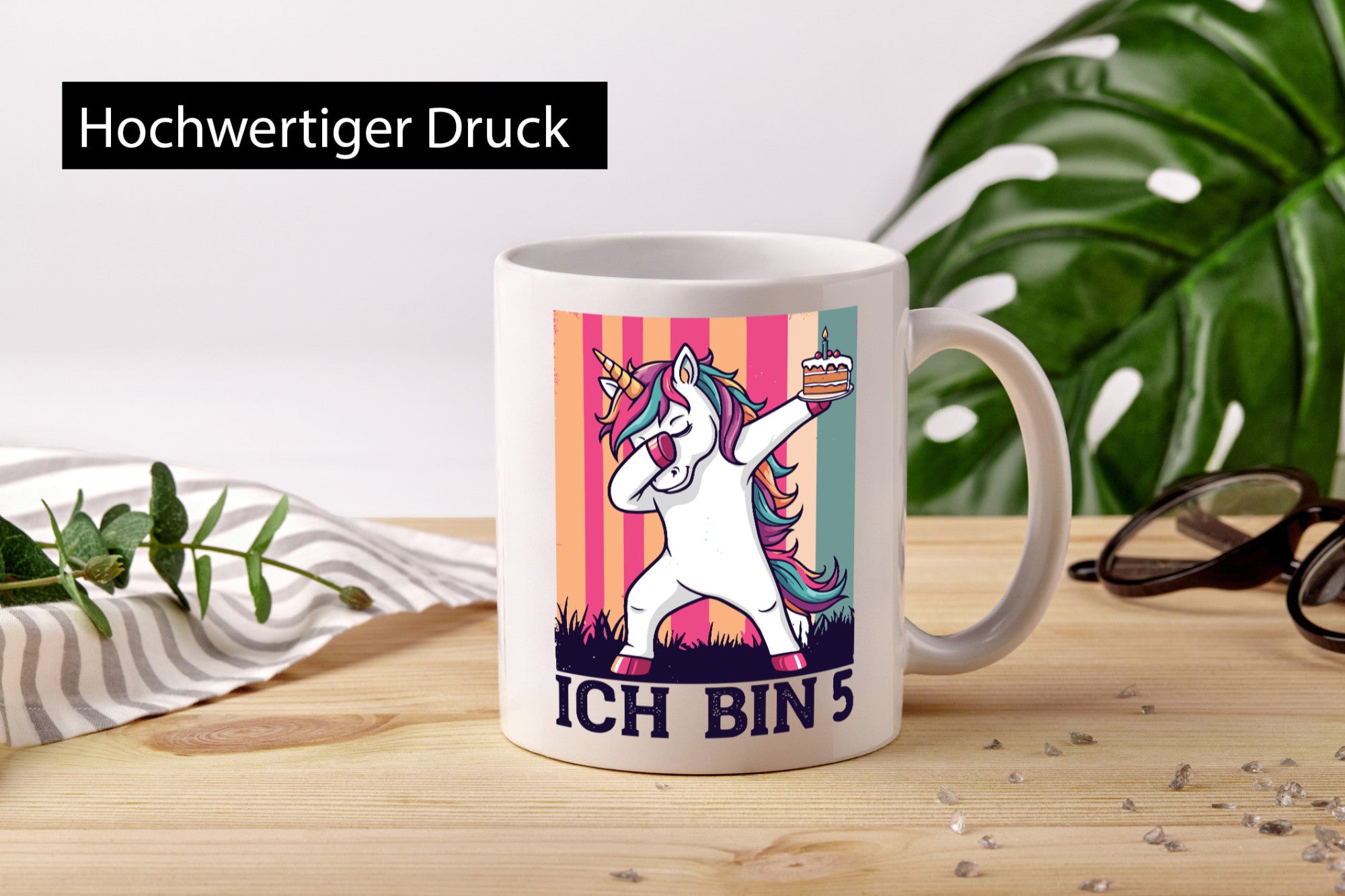 5 Geburtstag | Einhorn Damping Mädchen Humor Geschenkidee Tasse