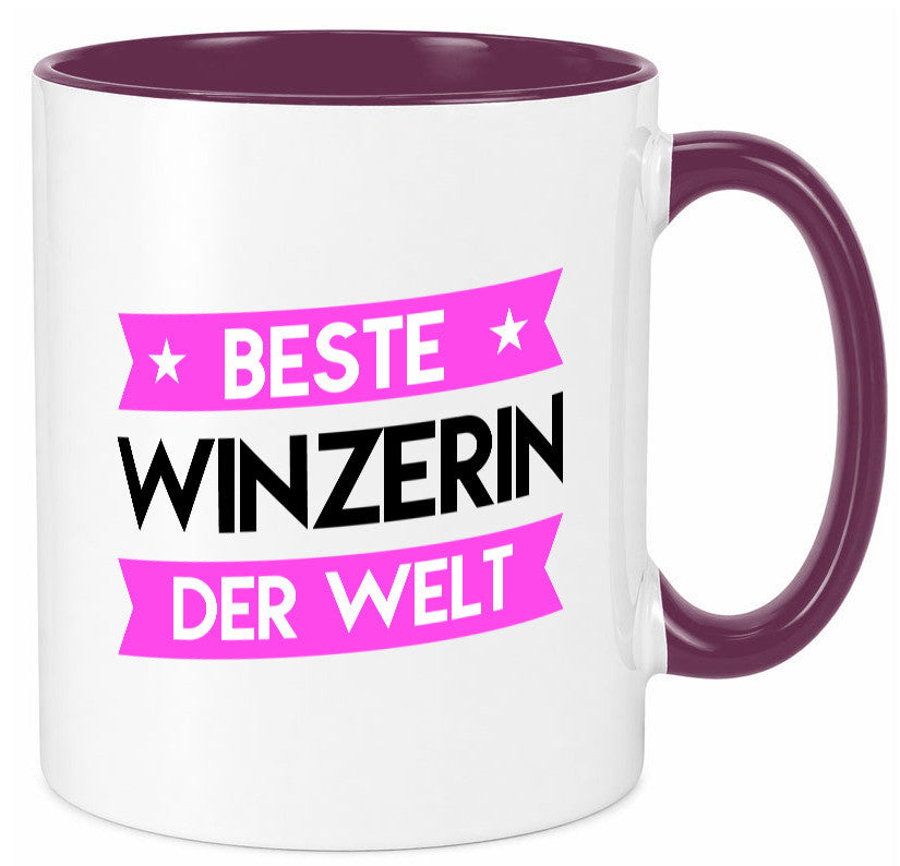 Beste Winzerin | Weinbauer Wein Geschenk Humor Geschenkidee lustiger Spruch Tasse