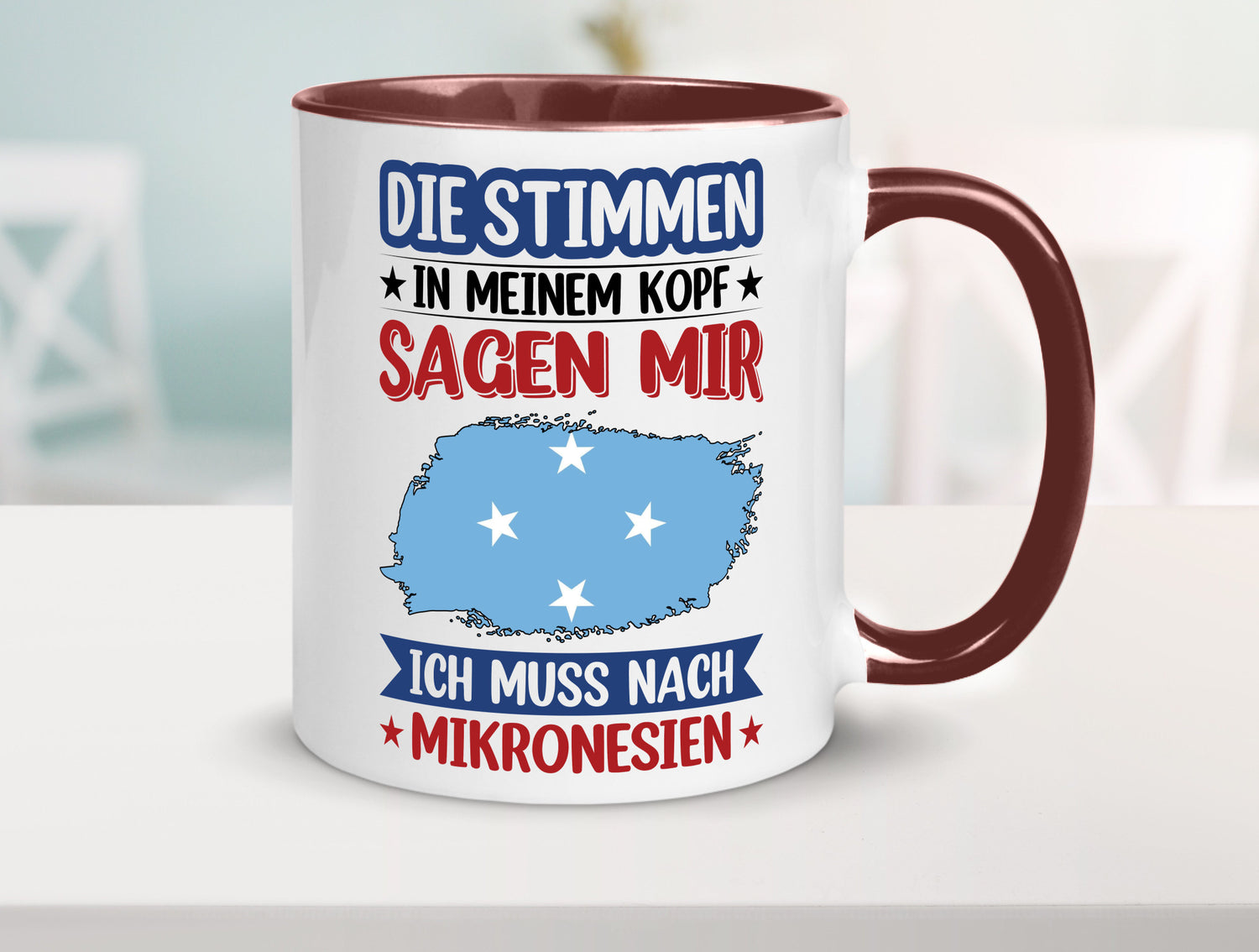 Mikronesien | Urlaub Stimmen in meinem Kopf Traumland Geschenk Humor