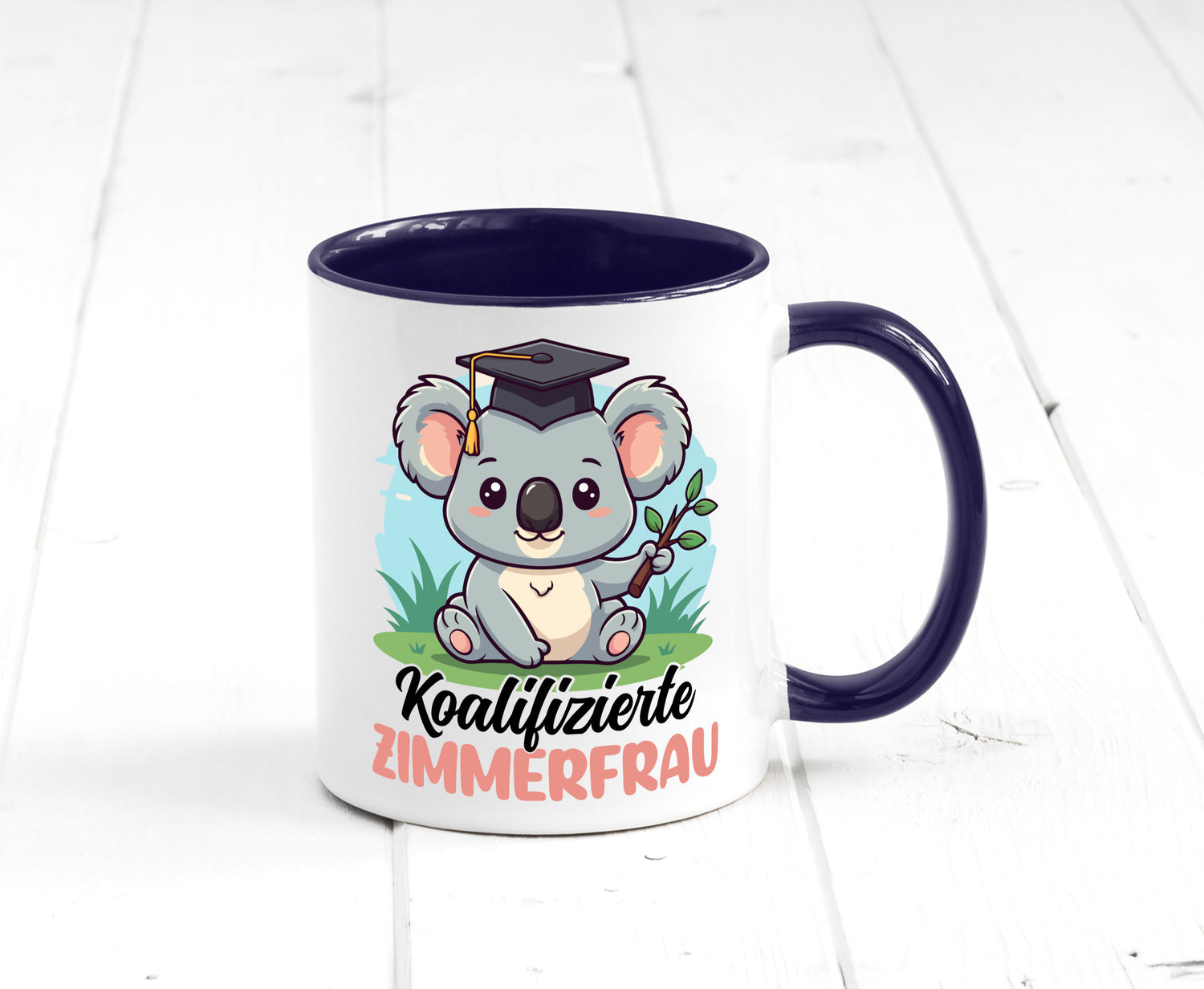 Koalifizierte Zimmerfrau| Holzbau | Handwerkerin lustiger Spruch Geschenk Humor