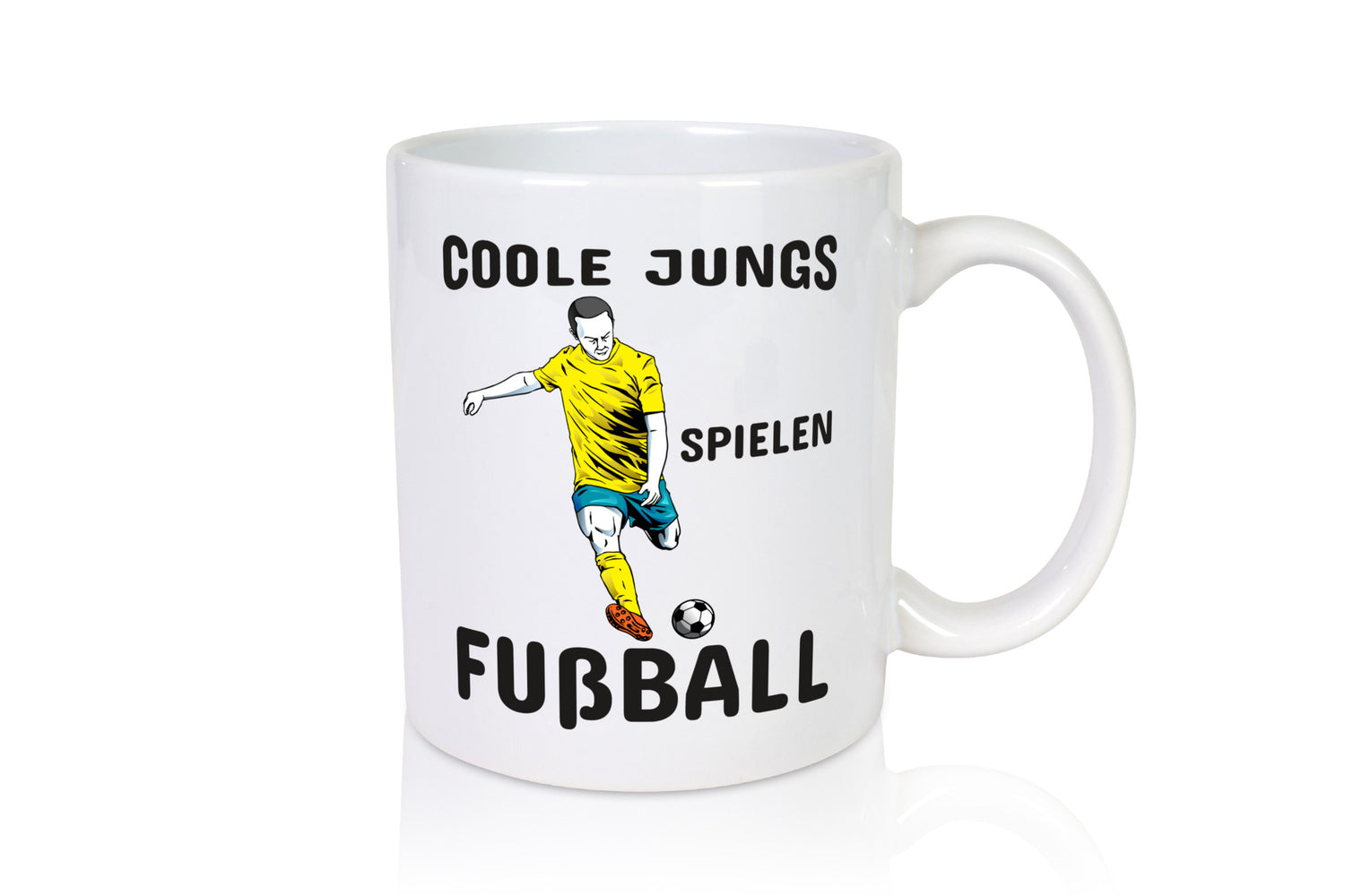 Coole Jungs spielen Fußball | Fußballer Tasse Junge lustiger Spruch Geschenk