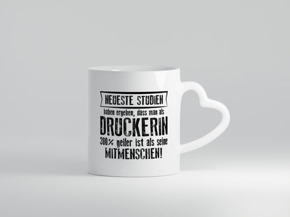 Neuste Studien: Druckerin | Druckerei Print Medien lustig Humor Geschenkidee