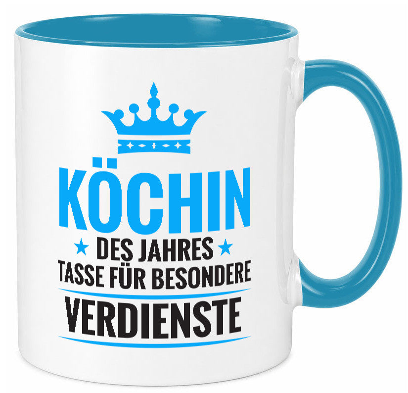 Besonderer Verdienst: Köchin | Chefköchin Chefkoch Geschenkidee Arbeit Kollegen