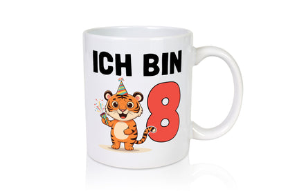 8. Geburtstag | 8 Jahre Tiger Geschenkidee Humor Tasse