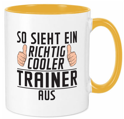 Richtig Cooler Trainer | Verein Sport Geschenkidee Humor Tasse