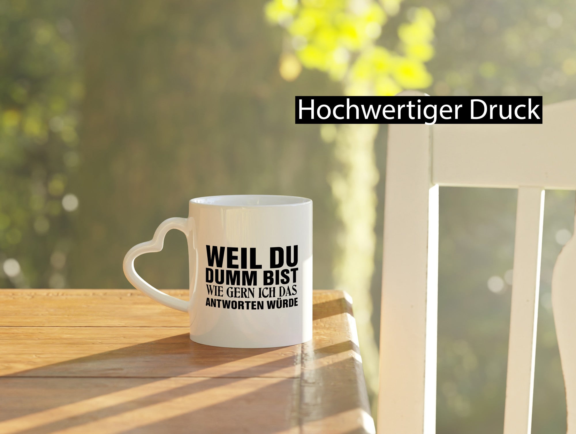 Weil du Dumm bist Geschenkidee Humor Tasse