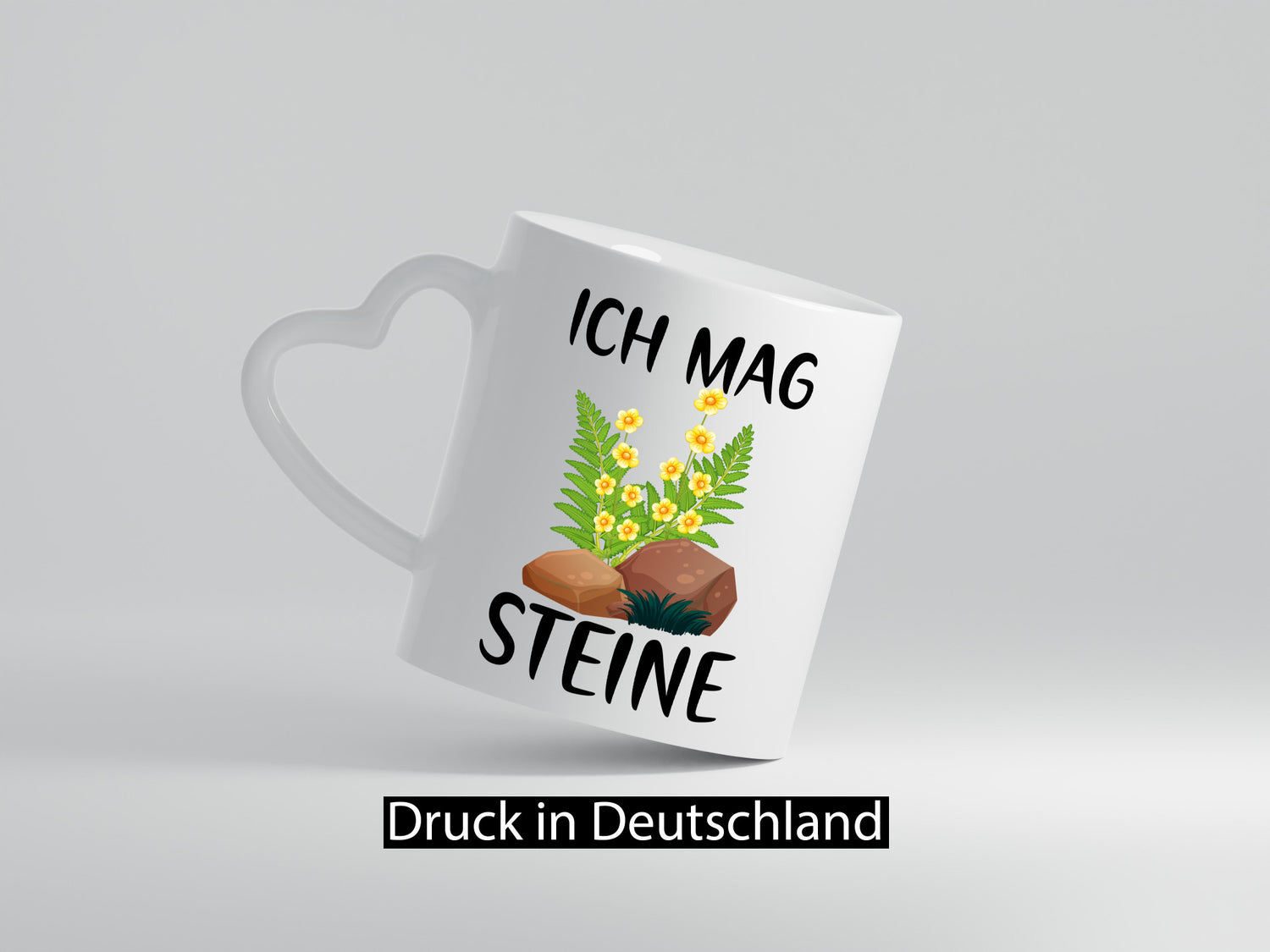 Ich mag Steine | Natur Blumen v2 Geschenkidee Humor Tasse