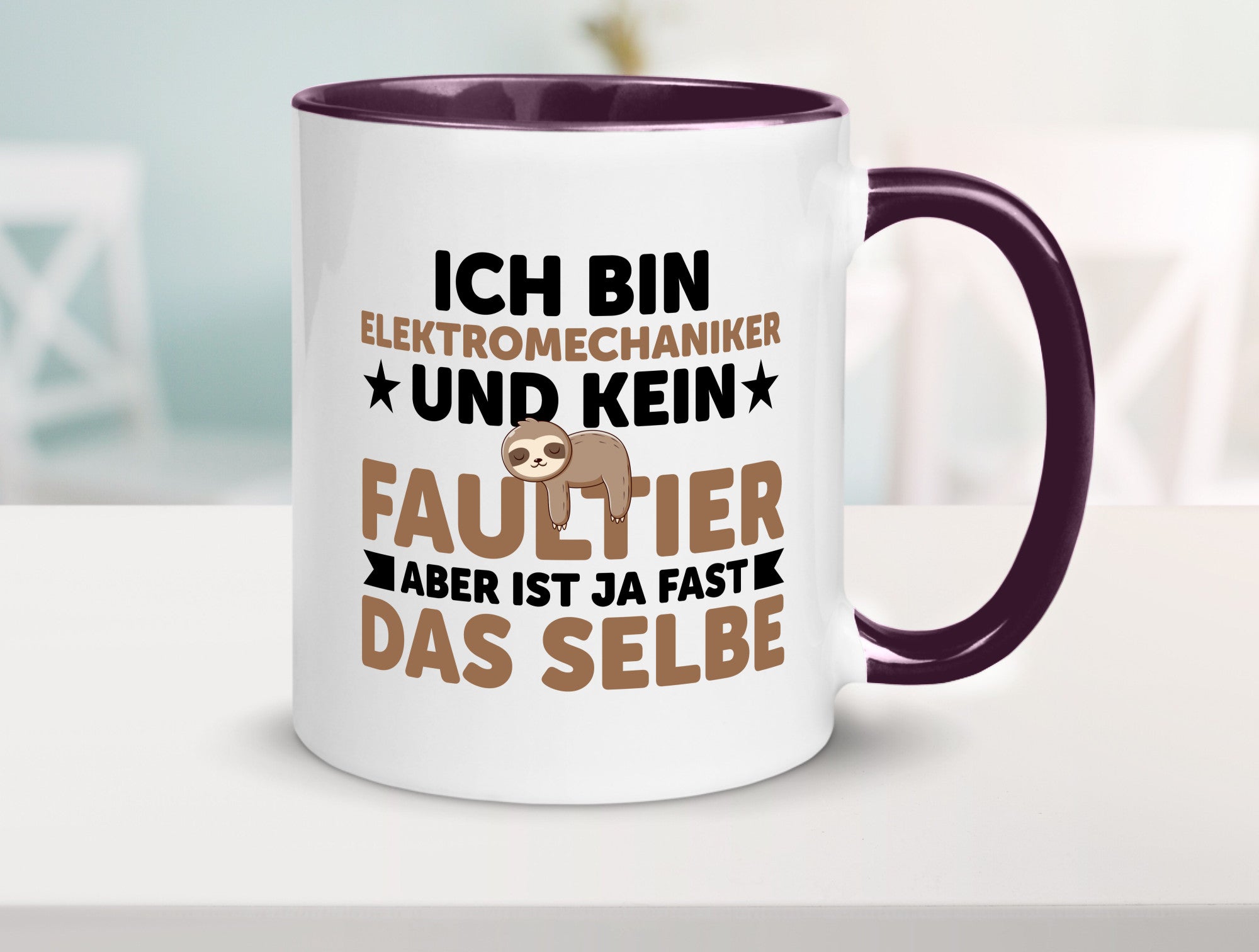 Ich bin kein Faultier: Elektromechaniker | Mechaniker Geschenkidee
