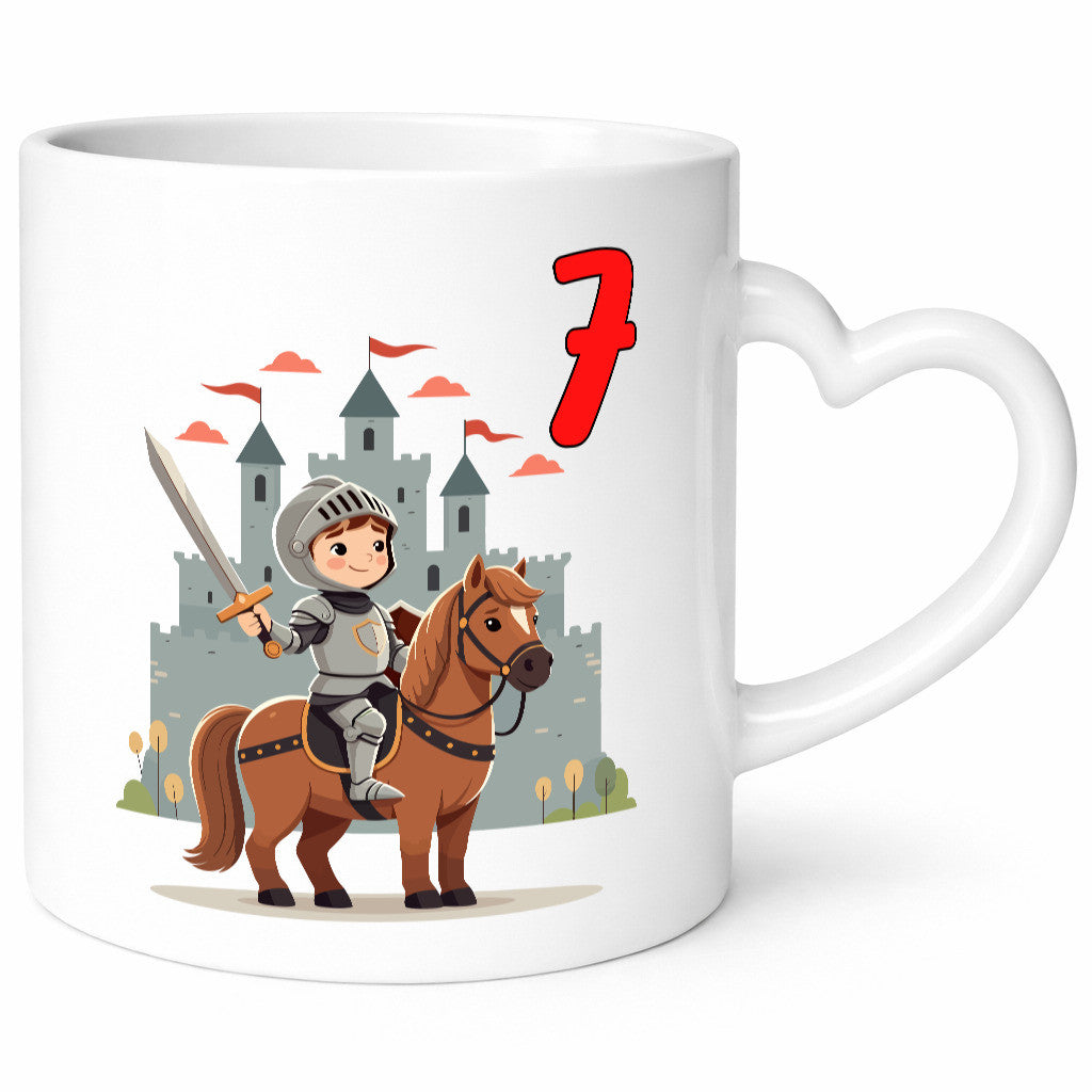 7. Geburtstag | 7 Jahre Ritter Junge Schloss Geschenkidee Humor Tasse