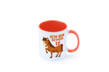12. Geburtstag | Ich bin schon 12 Pferde Pony Geschenkidee Humor Tasse