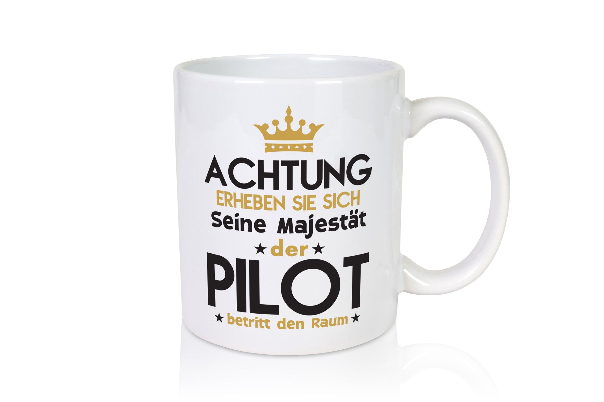Seine Majestät Pilot | Flugzeug Piloten Geschenkidee Humor Tasse