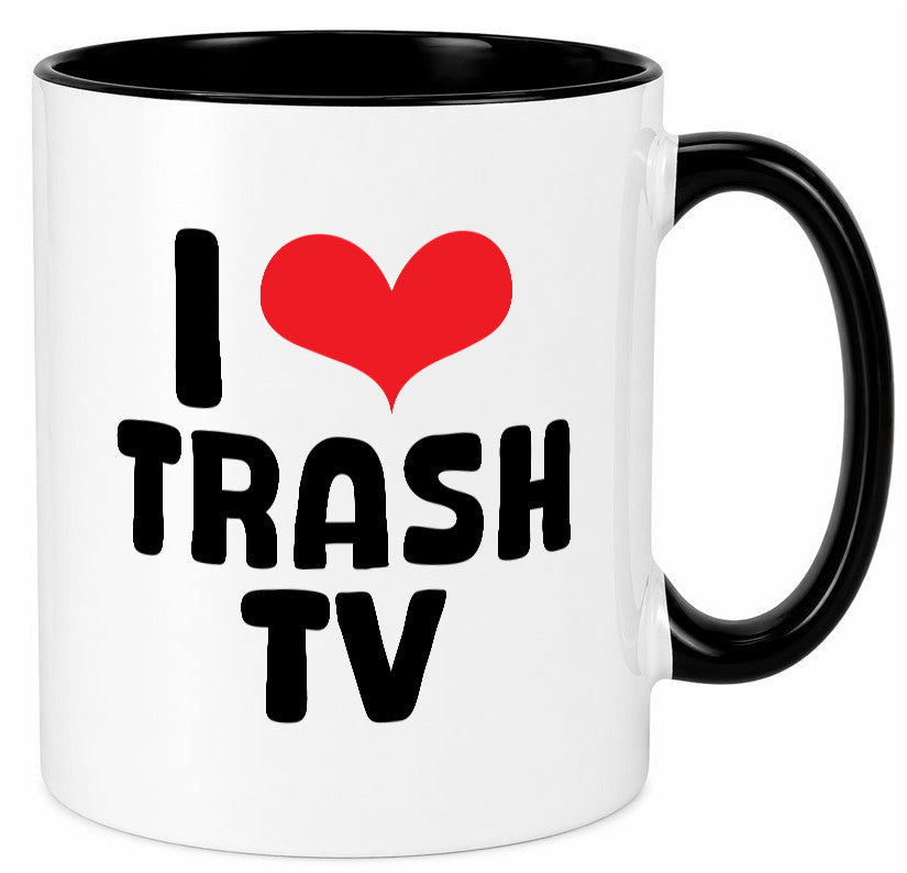 I love Trash TV | v2 lustig Humor Geschenkidee Geschenk Tasse