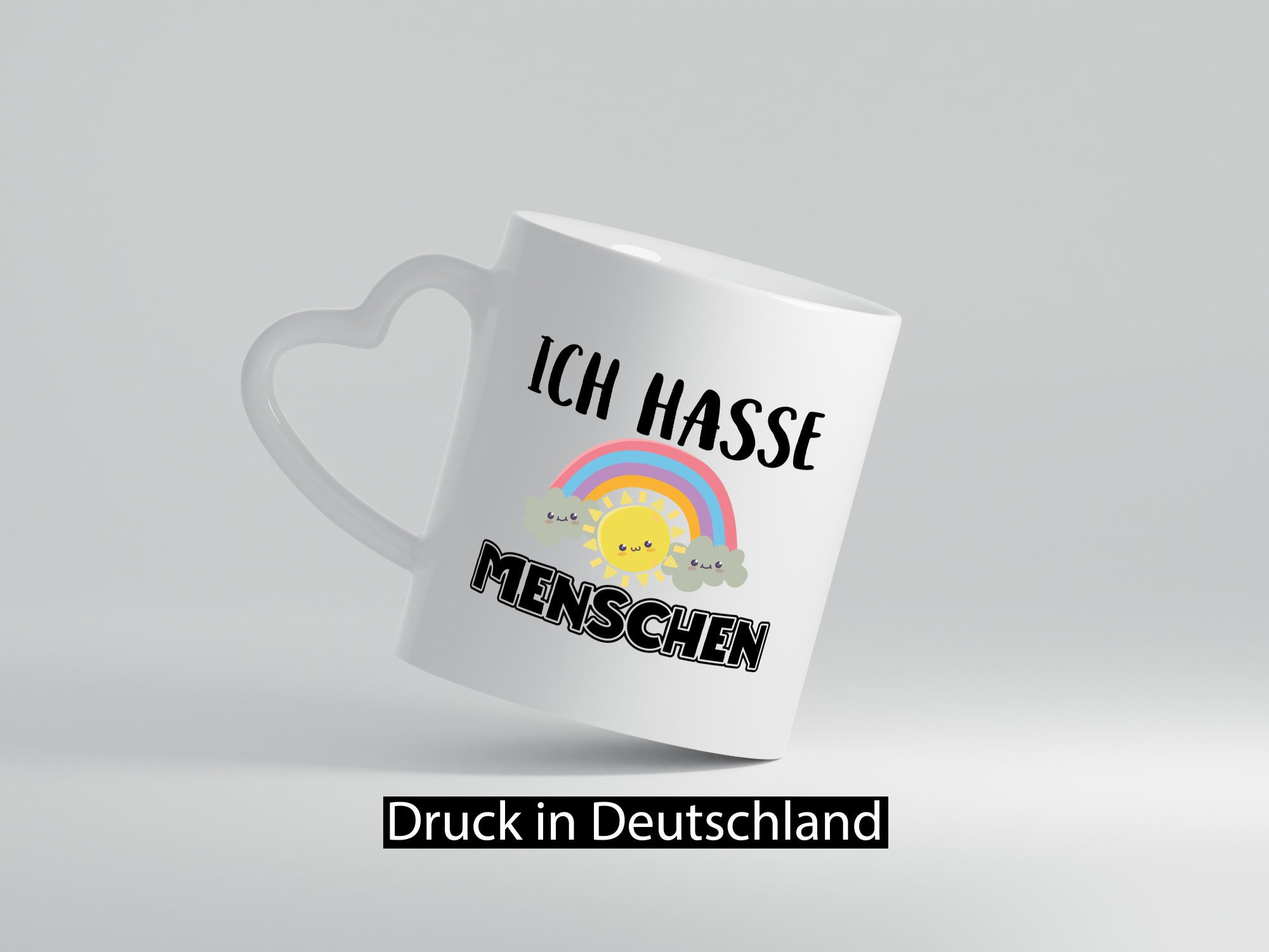 Ich hasse Menschen | Kinder Zeichnung Zyniker Tasse Geschenkidee Humor
